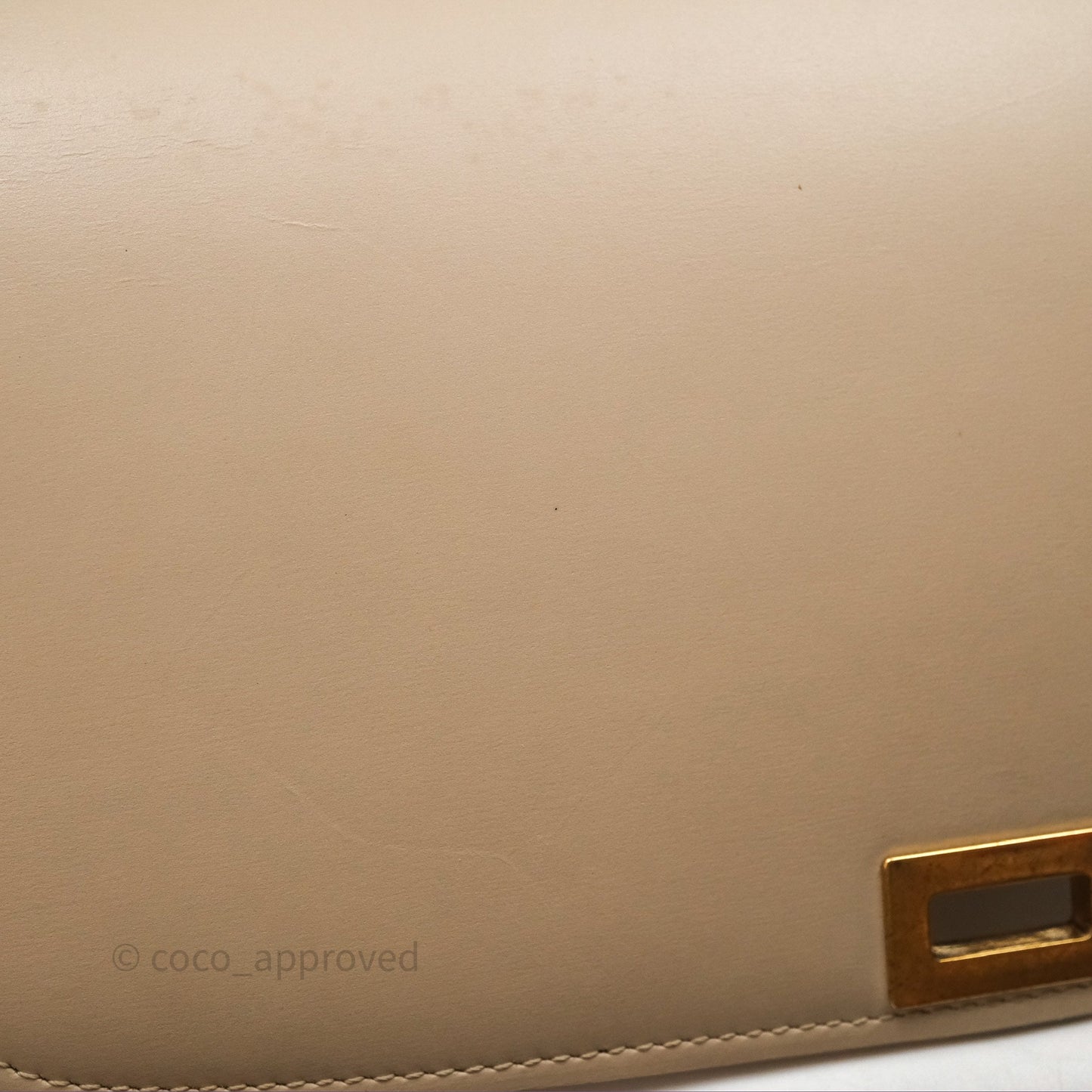 Celine Medium Classic Box Flap Beige Calfskin