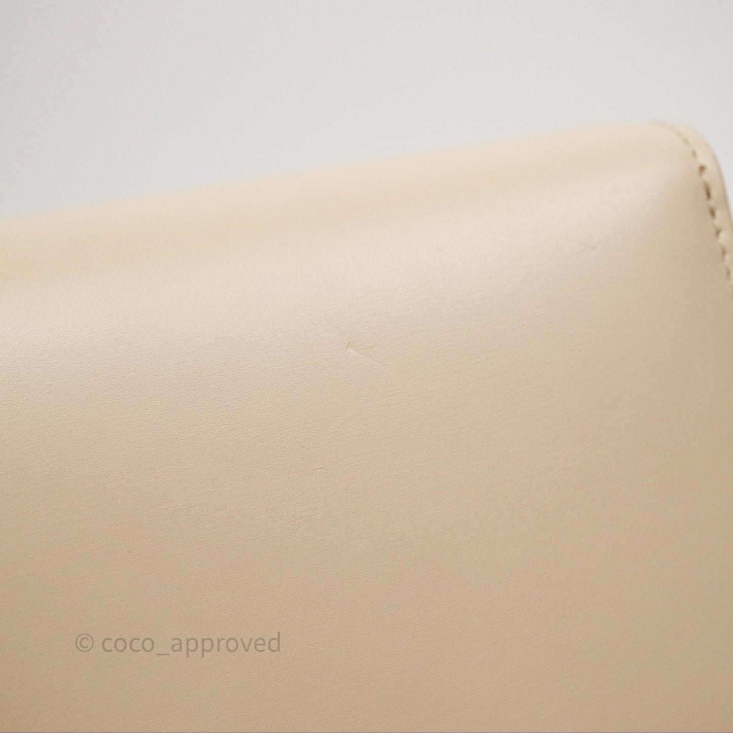Celine Medium Classic Box Flap Beige Calfskin