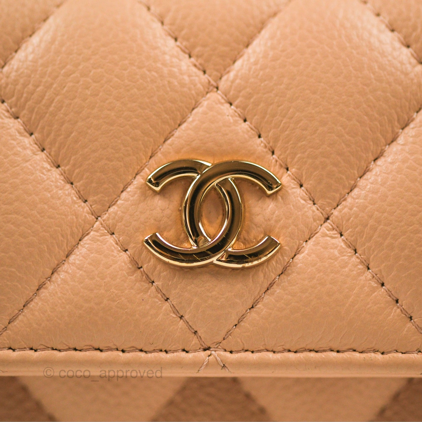 Chanel Mini Clutch with Ribbon Bow Chain Orange Claire Caviar 23S