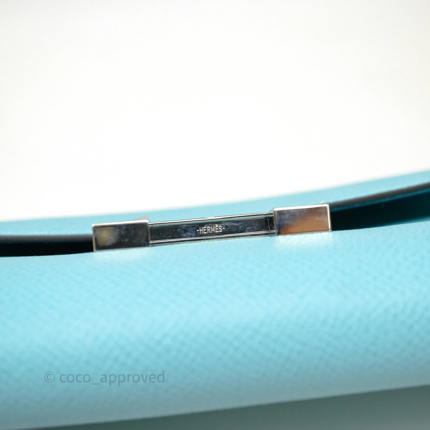 Hermès Constance To Go Wallet Bleu Atoll 3P Epsom Palladium Hardware