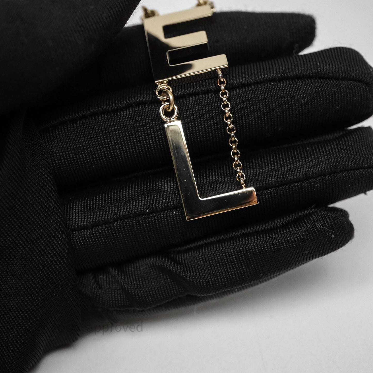 Chanel Letter Cha-Nel Logo Drop Earrings Gold Tone 21V