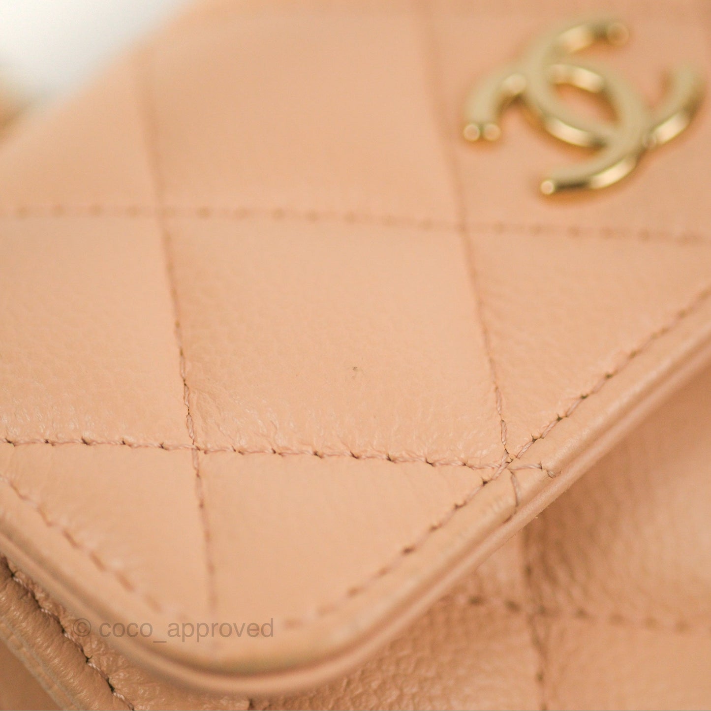 Chanel Mini Clutch with Ribbon Bow Chain Orange Claire Caviar 23S