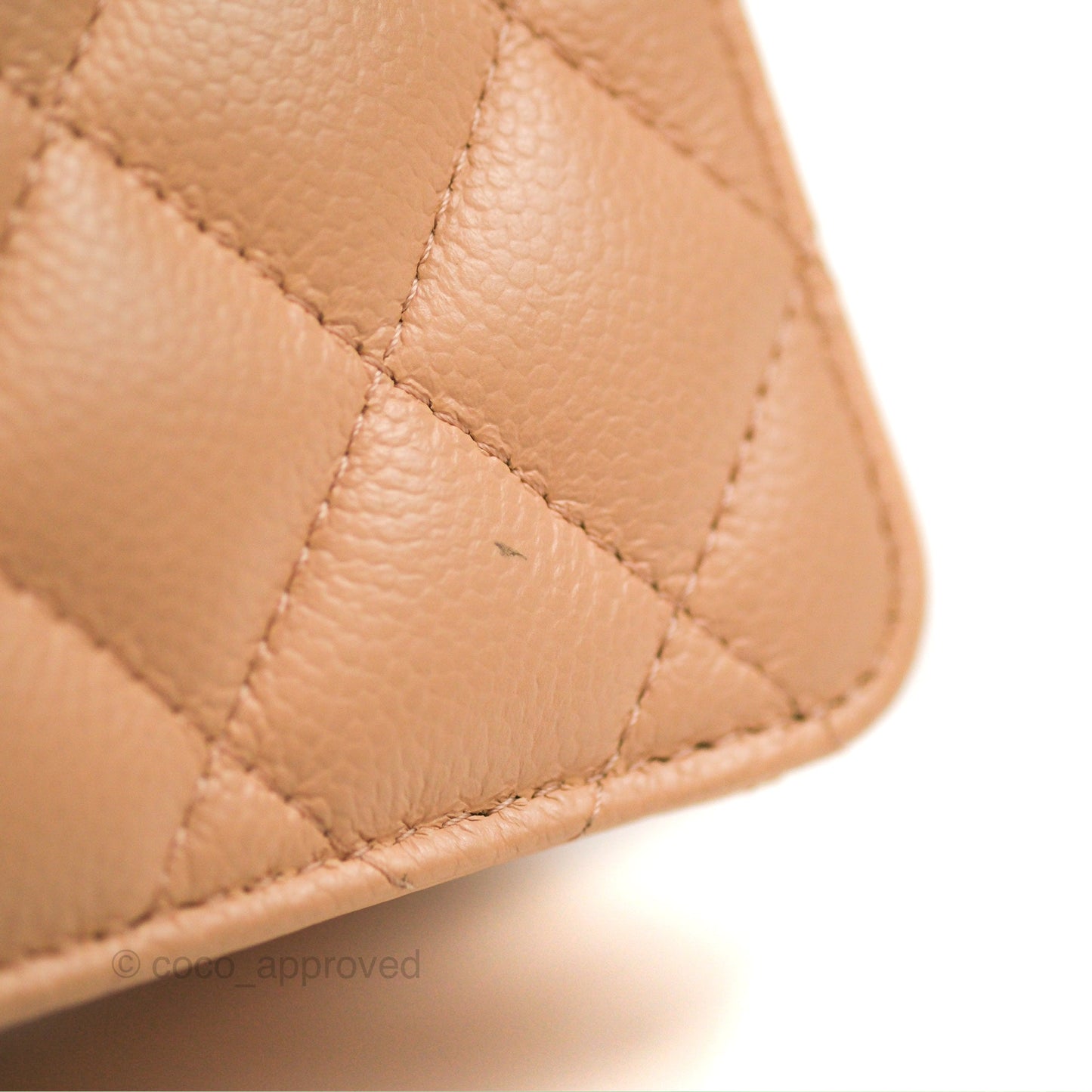 Chanel Mini Clutch with Ribbon Bow Chain Orange Claire Caviar 23S