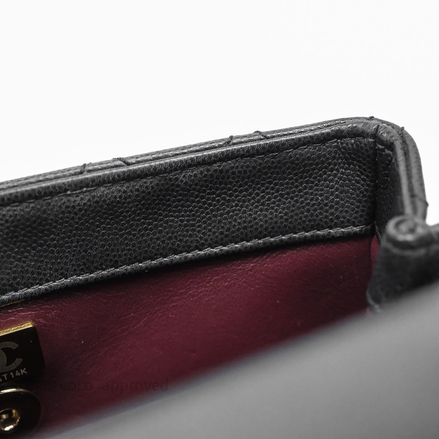 Chanel Small Coco Handle Quilted Black Caviar Gold Hardware