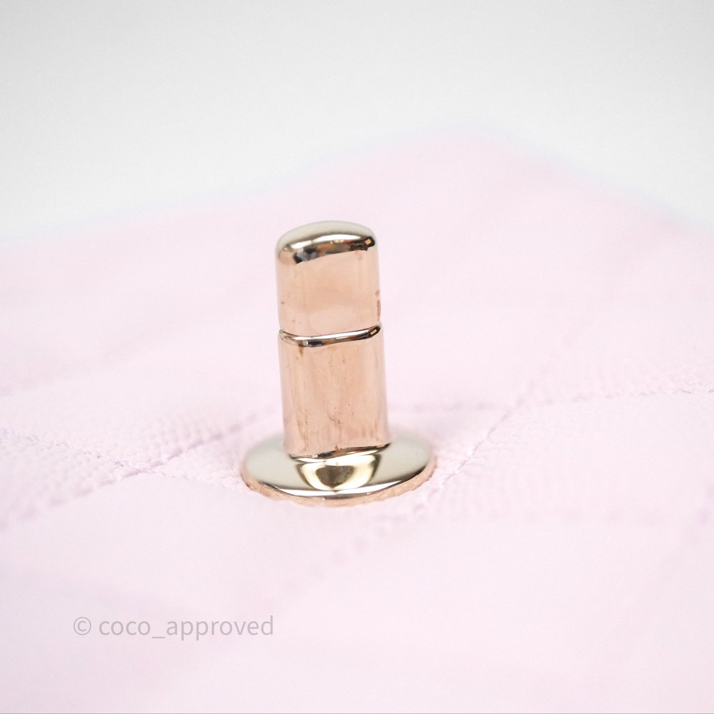 Chanel Small Coco Handle Quilted Light Lilac Pink Caviar Gold Hardware