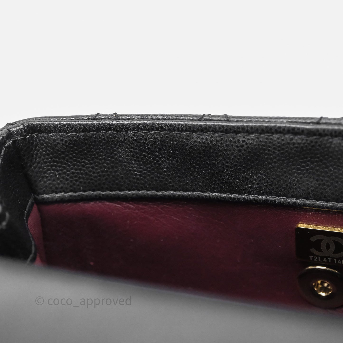 Chanel Small Coco Handle Quilted Black Caviar Gold Hardware
