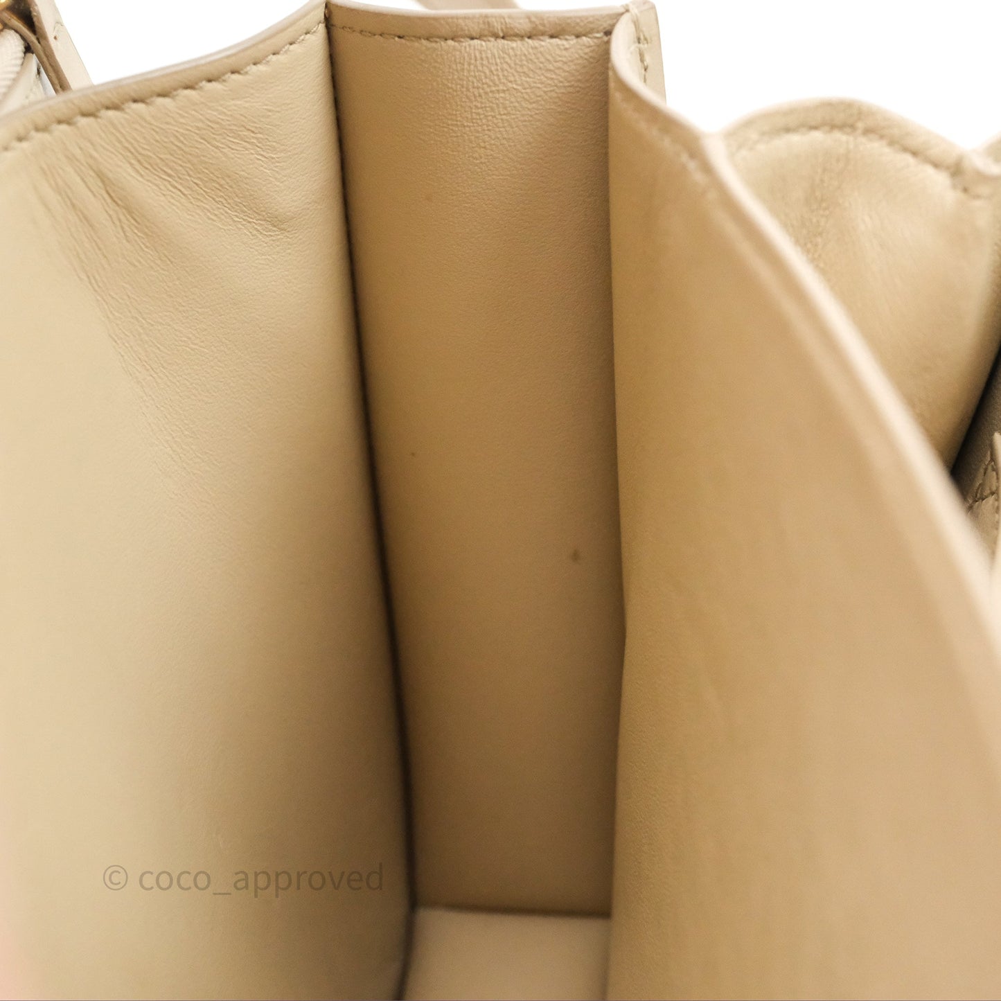 Celine Medium Classic Box Flap Beige Calfskin