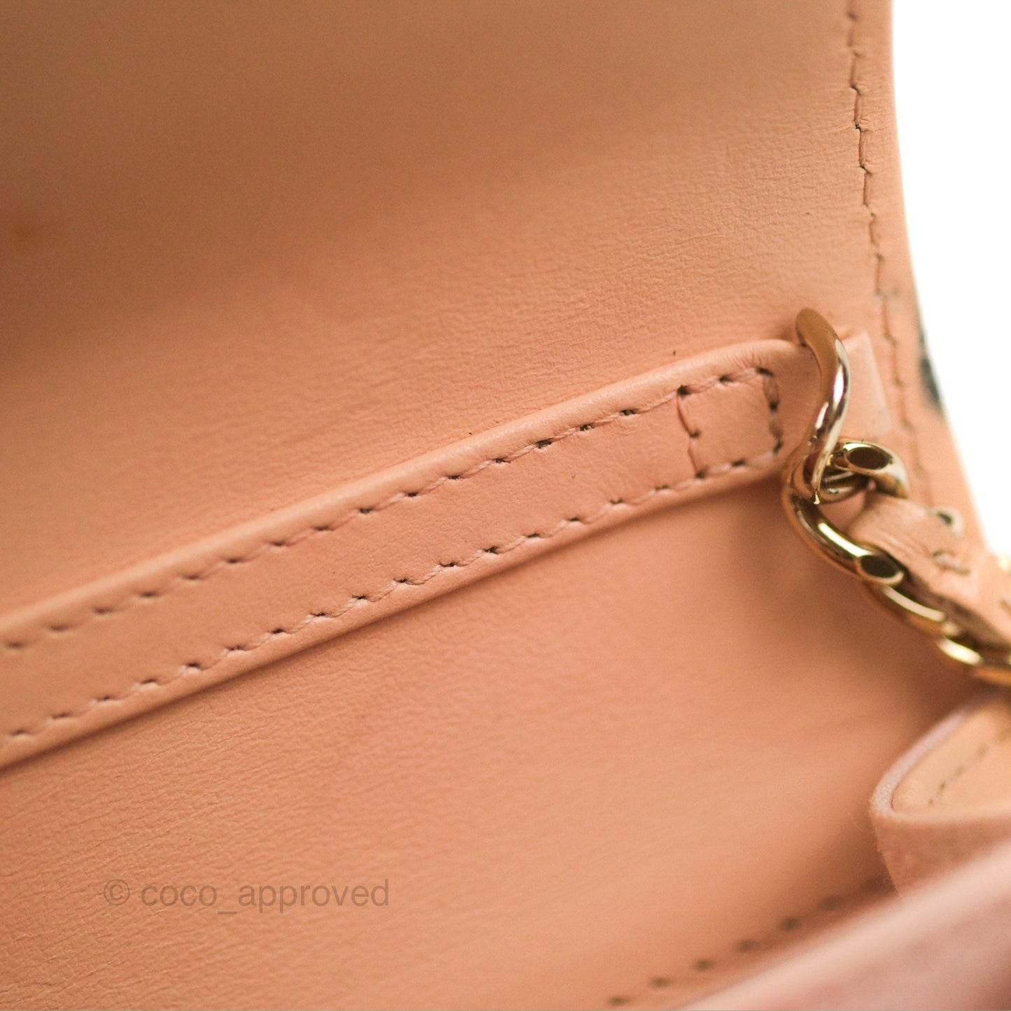 Chanel Mini Clutch with Ribbon Bow Chain Orange Claire Caviar 23S