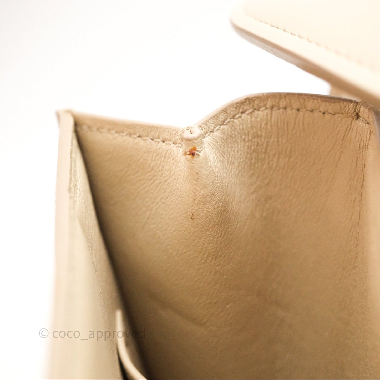 Celine Medium Classic Box Flap Beige Calfskin