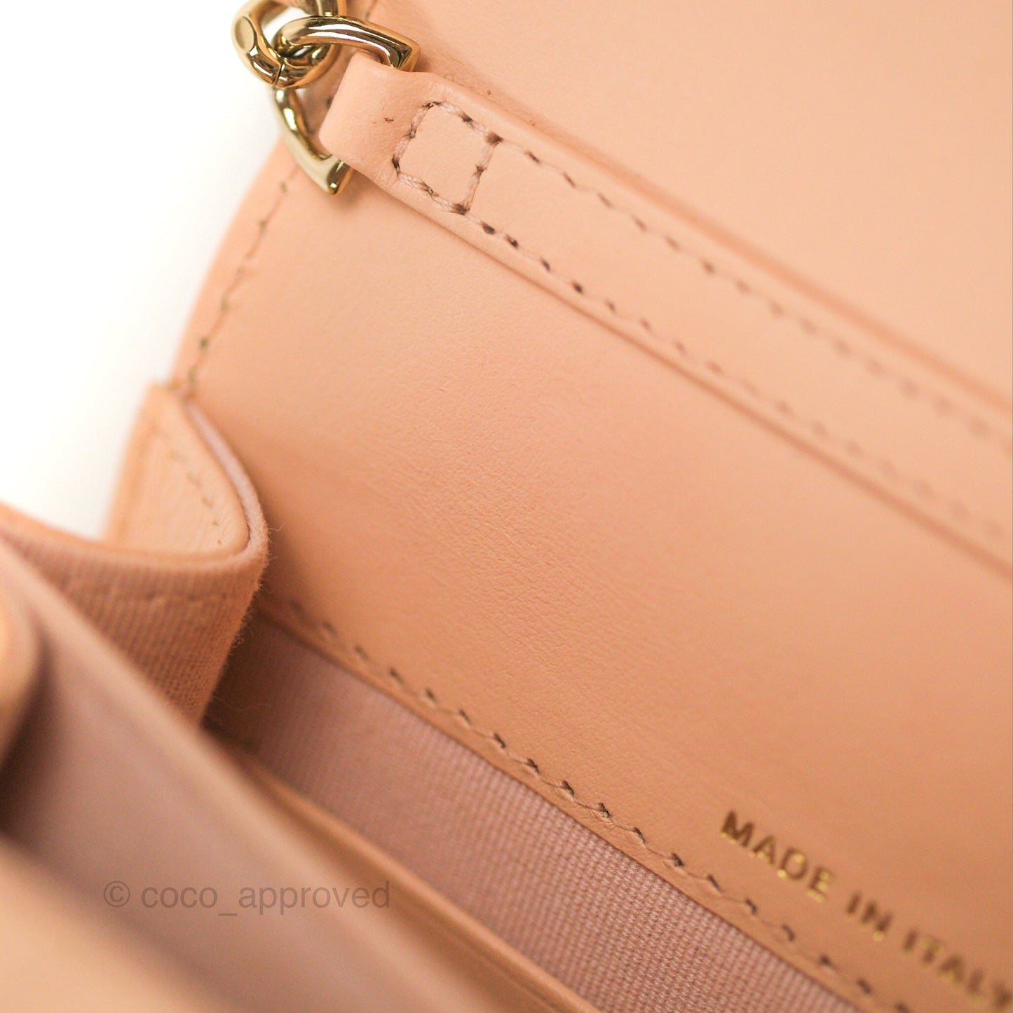 Chanel Mini Clutch with Ribbon Bow Chain Orange Claire Caviar 23S