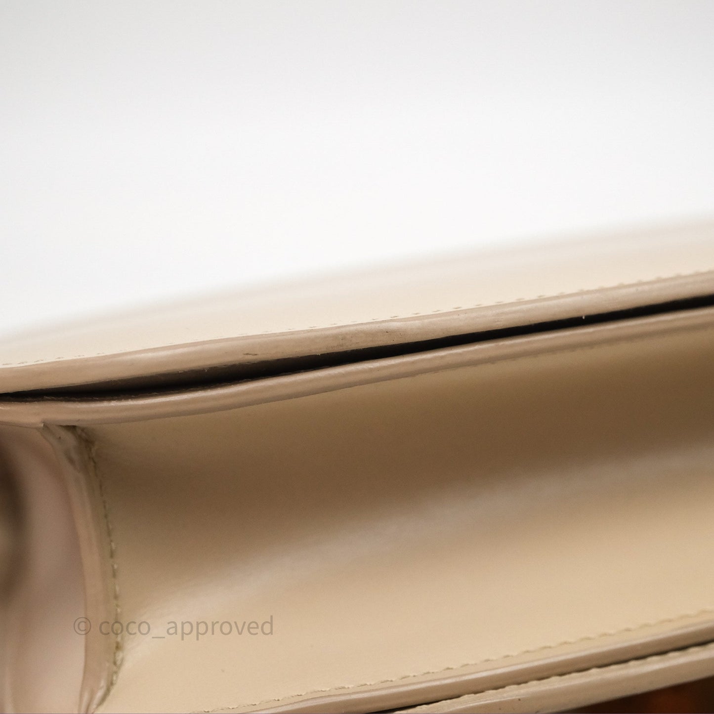 Celine Medium Classic Box Flap Beige Calfskin