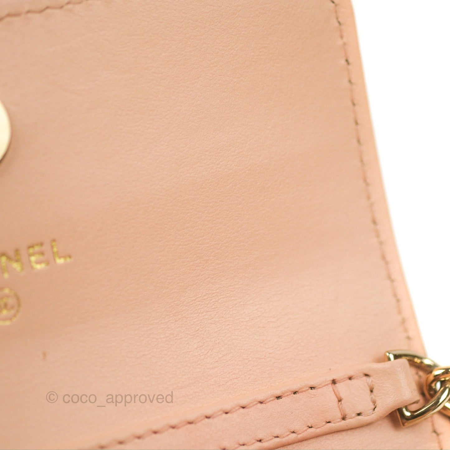 Chanel Mini Clutch with Ribbon Bow Chain Orange Claire Caviar 23S