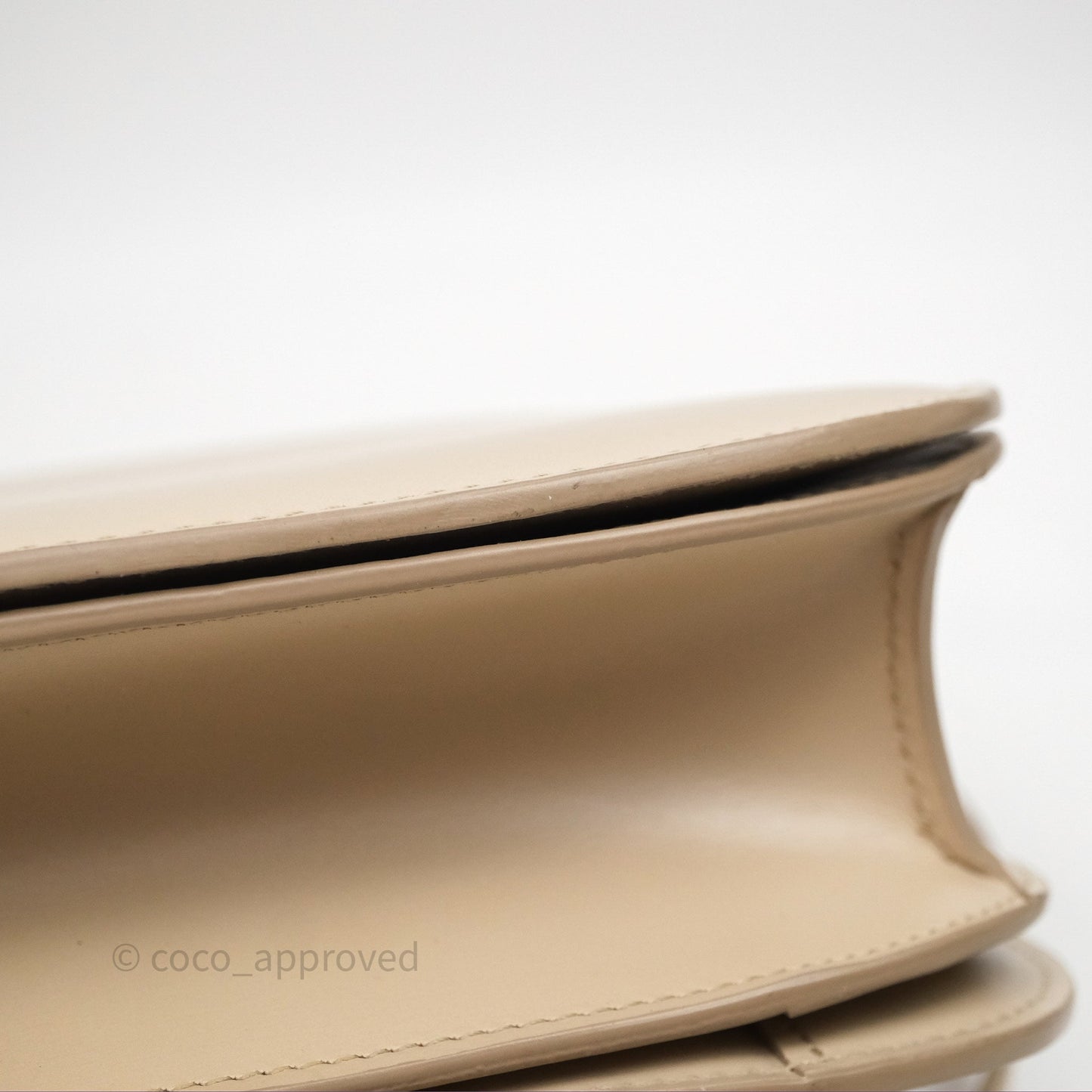 Celine Medium Classic Box Flap Beige Calfskin