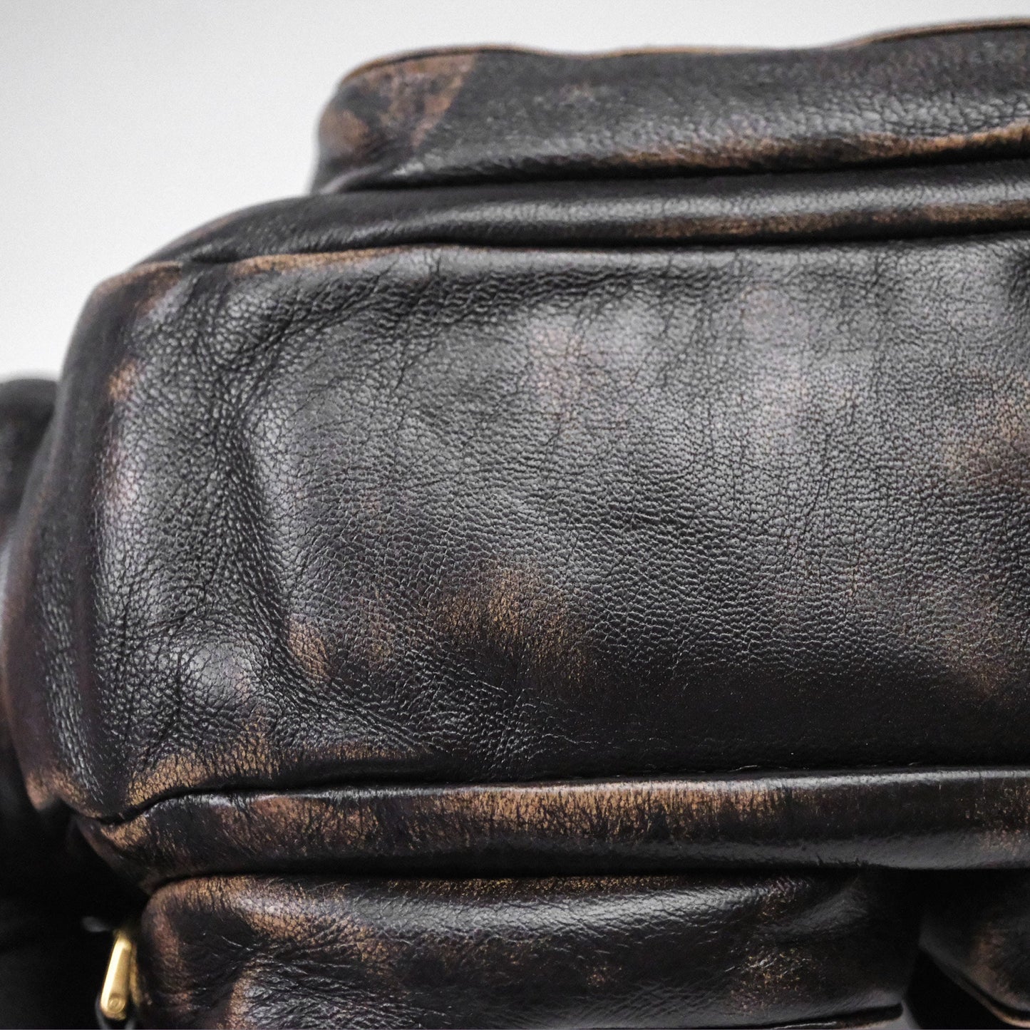 Miumiu Nappa leather Pocket bag Coffee