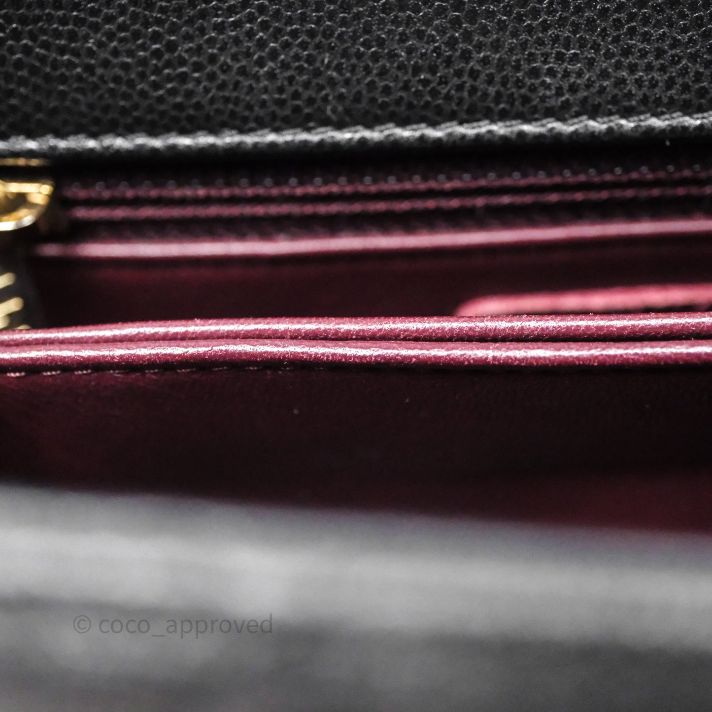 Chanel Small Coco Handle Quilted Black Caviar Gold Hardware