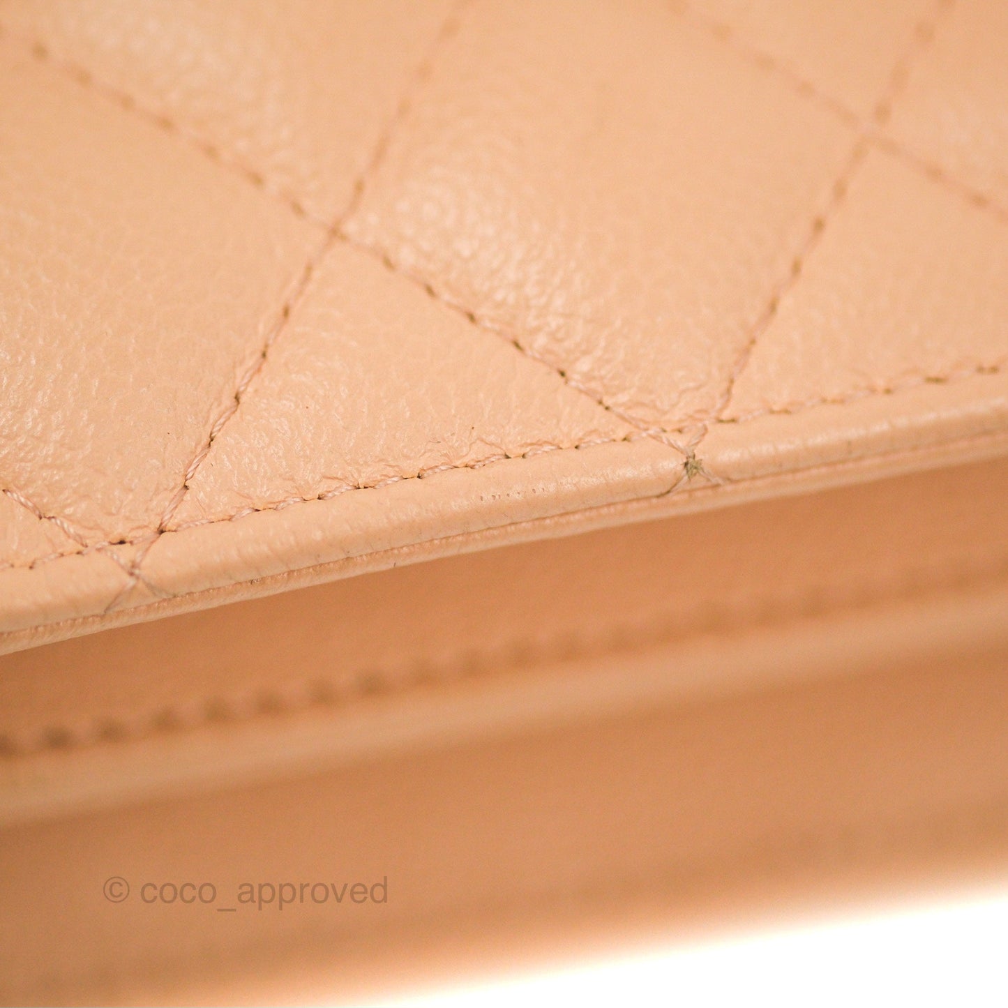 Chanel Mini Clutch with Ribbon Bow Chain Orange Claire Caviar 23S