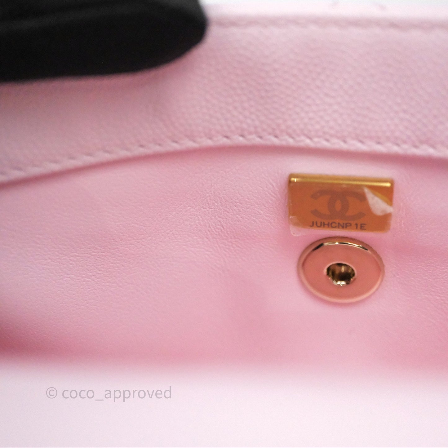 Chanel Small Coco Handle Quilted Light Lilac Pink Caviar Gold Hardware