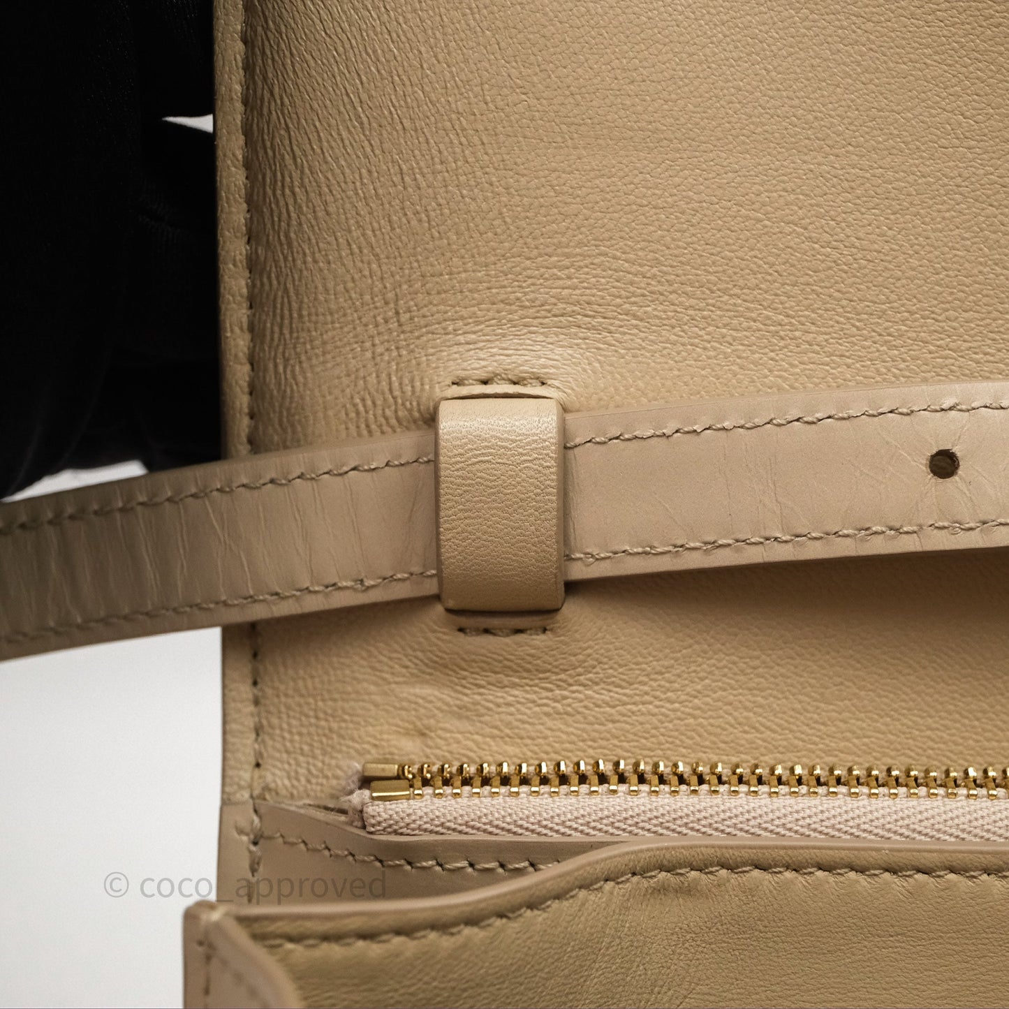 Celine Medium Classic Box Flap Beige Calfskin