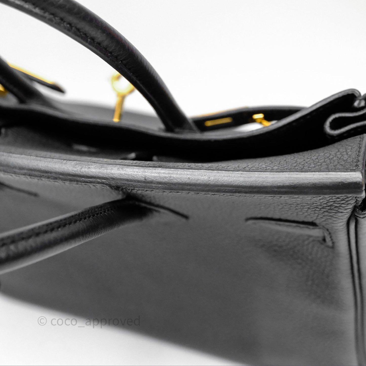Hermes Birkin 25 Black Togo Gold Hardware