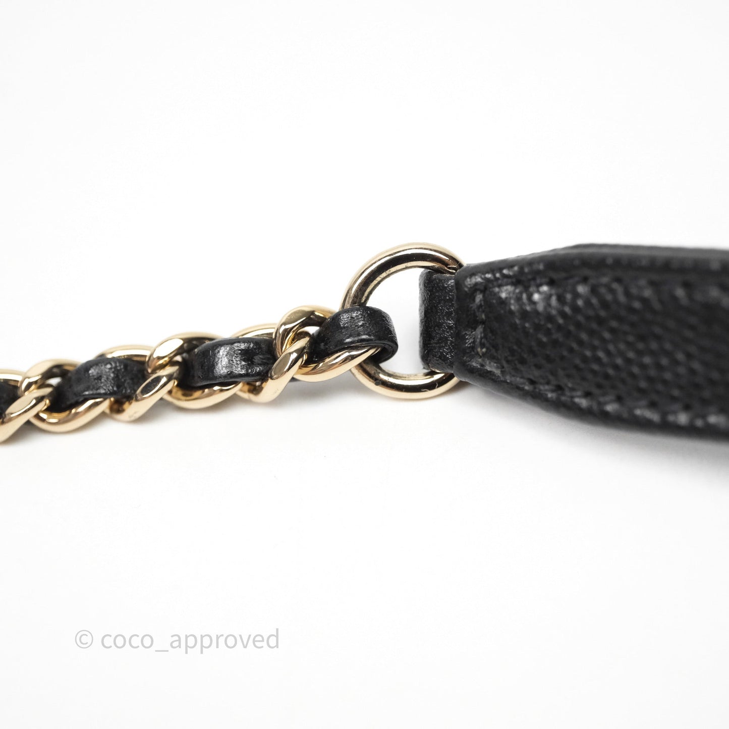 Chanel Small Coco Handle Quilted Black Caviar Gold Hardware