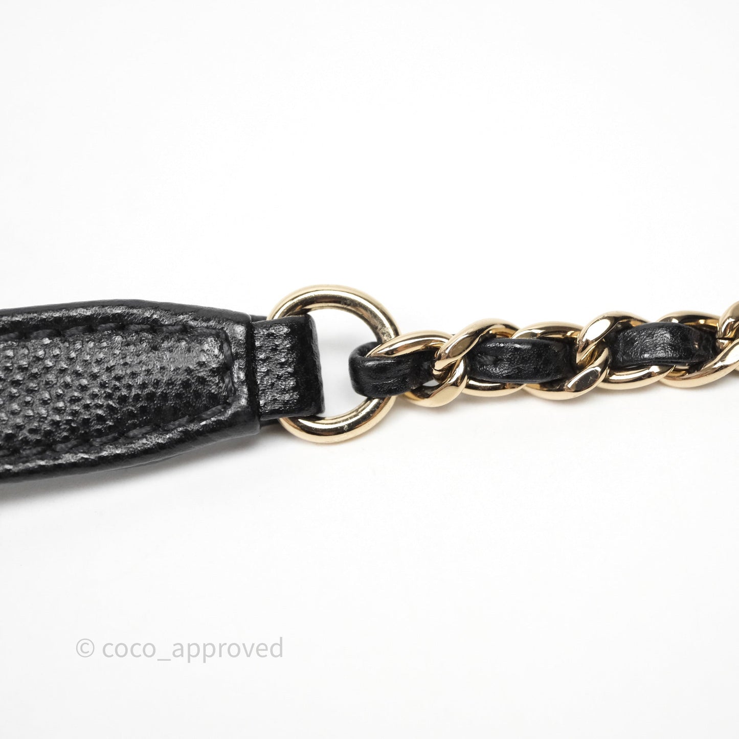 Chanel Small Coco Handle Quilted Black Caviar Gold Hardware