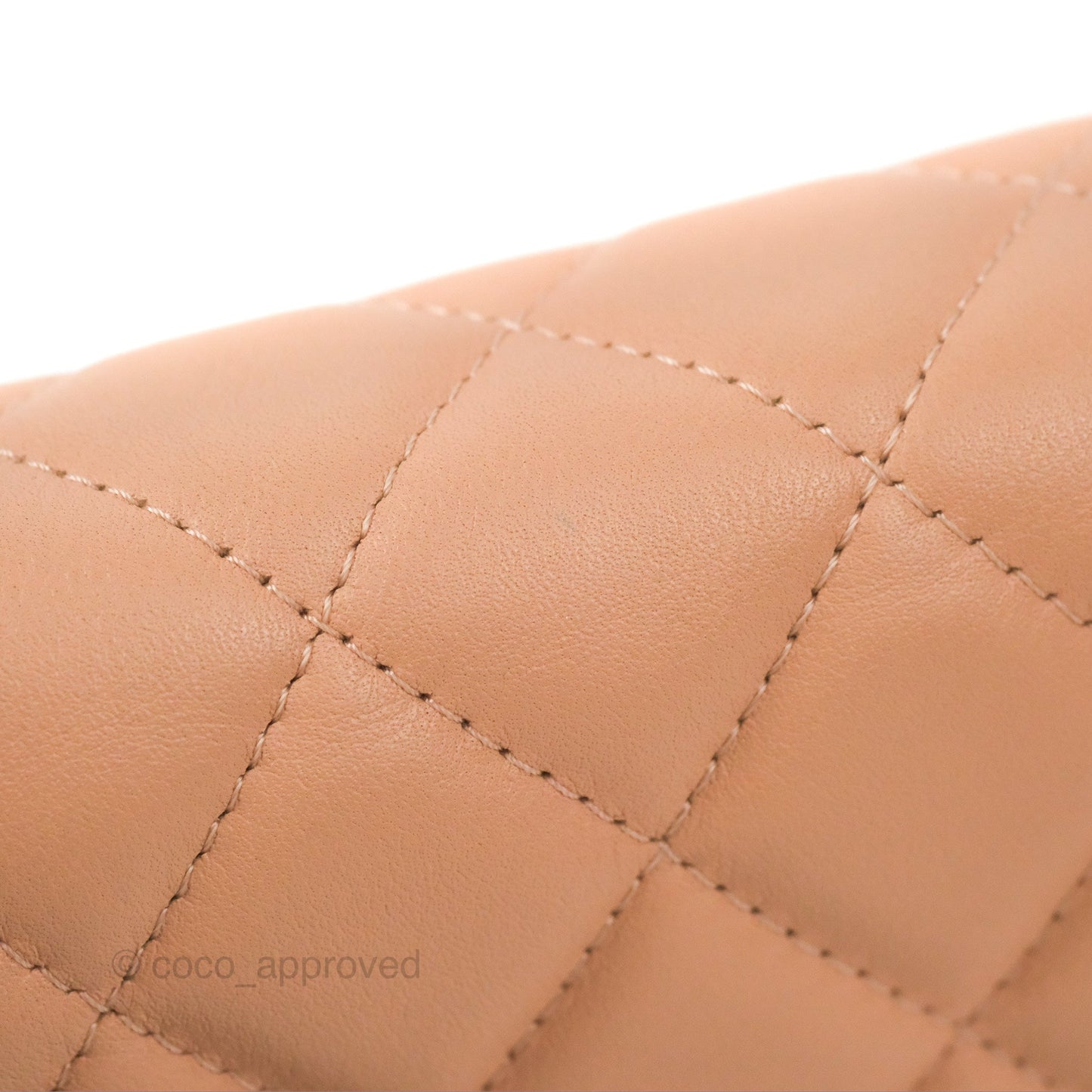 Chanel Clutch with Chain Beige Pink Calfskin Aged Gold Hardware