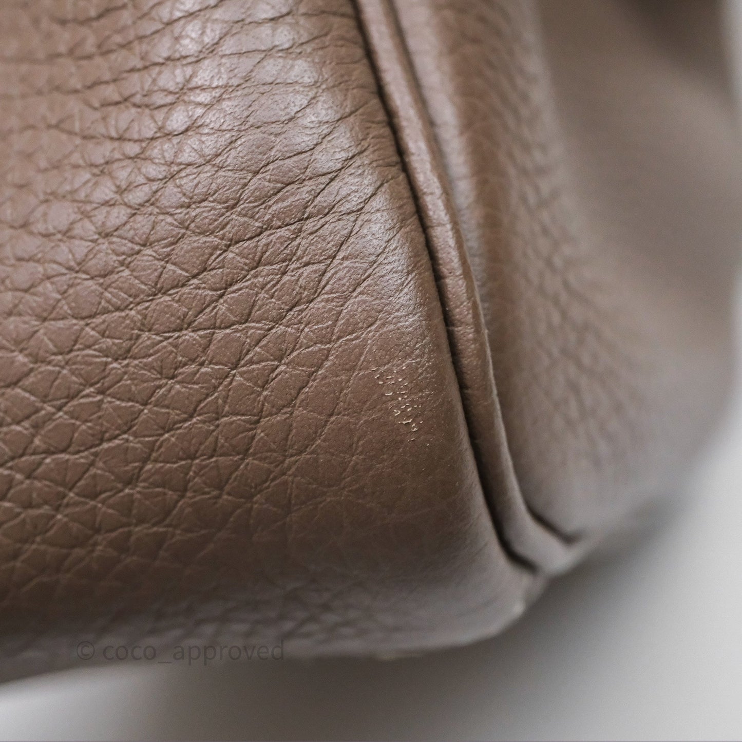 Hermès Lindy 30 Etoupe 18 Clemence Gold Hardware