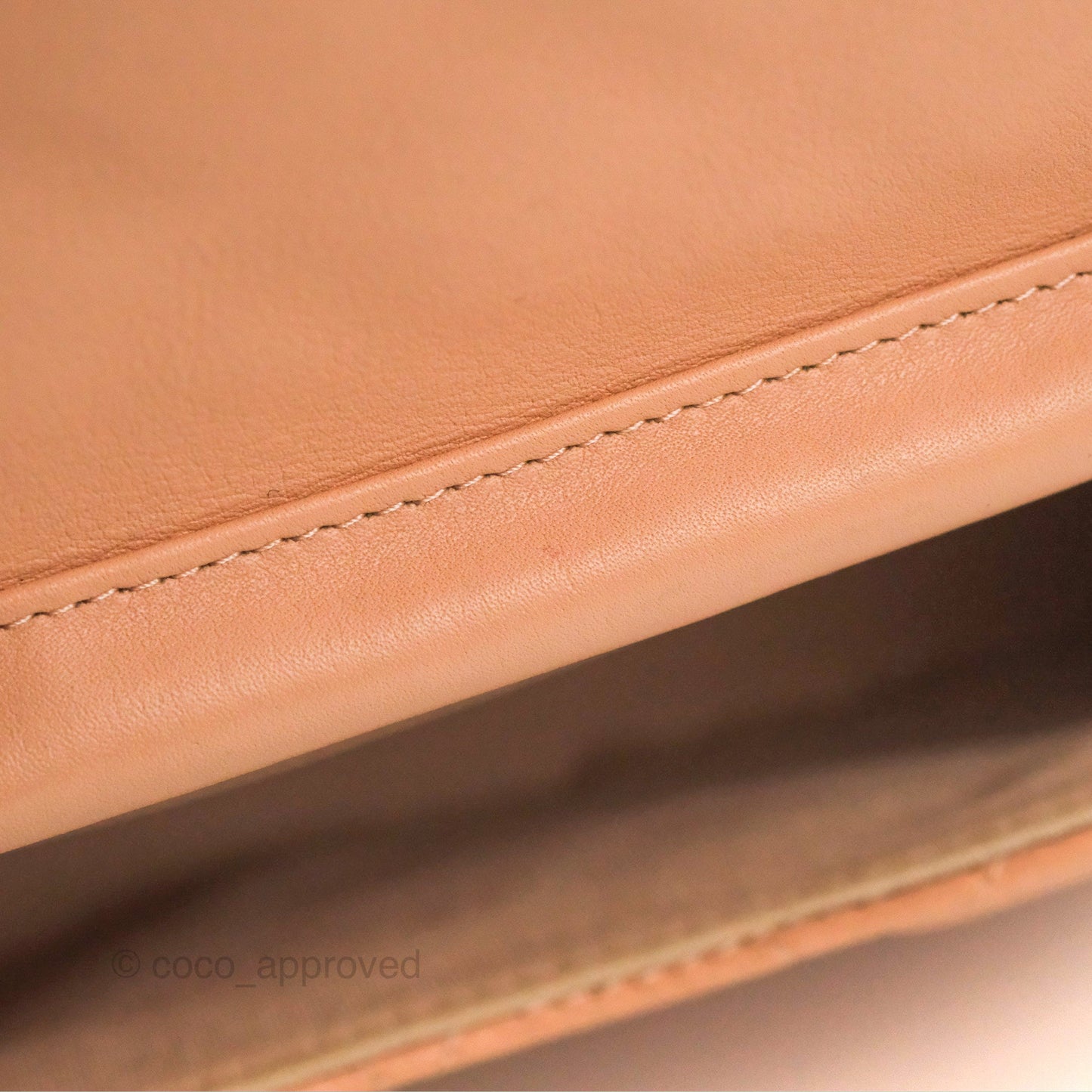 Chanel Clutch with Chain Beige Pink Calfskin Aged Gold Hardware