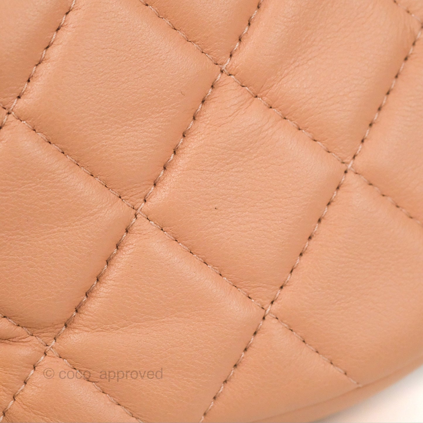 Chanel Clutch with Chain Beige Pink Calfskin Aged Gold Hardware