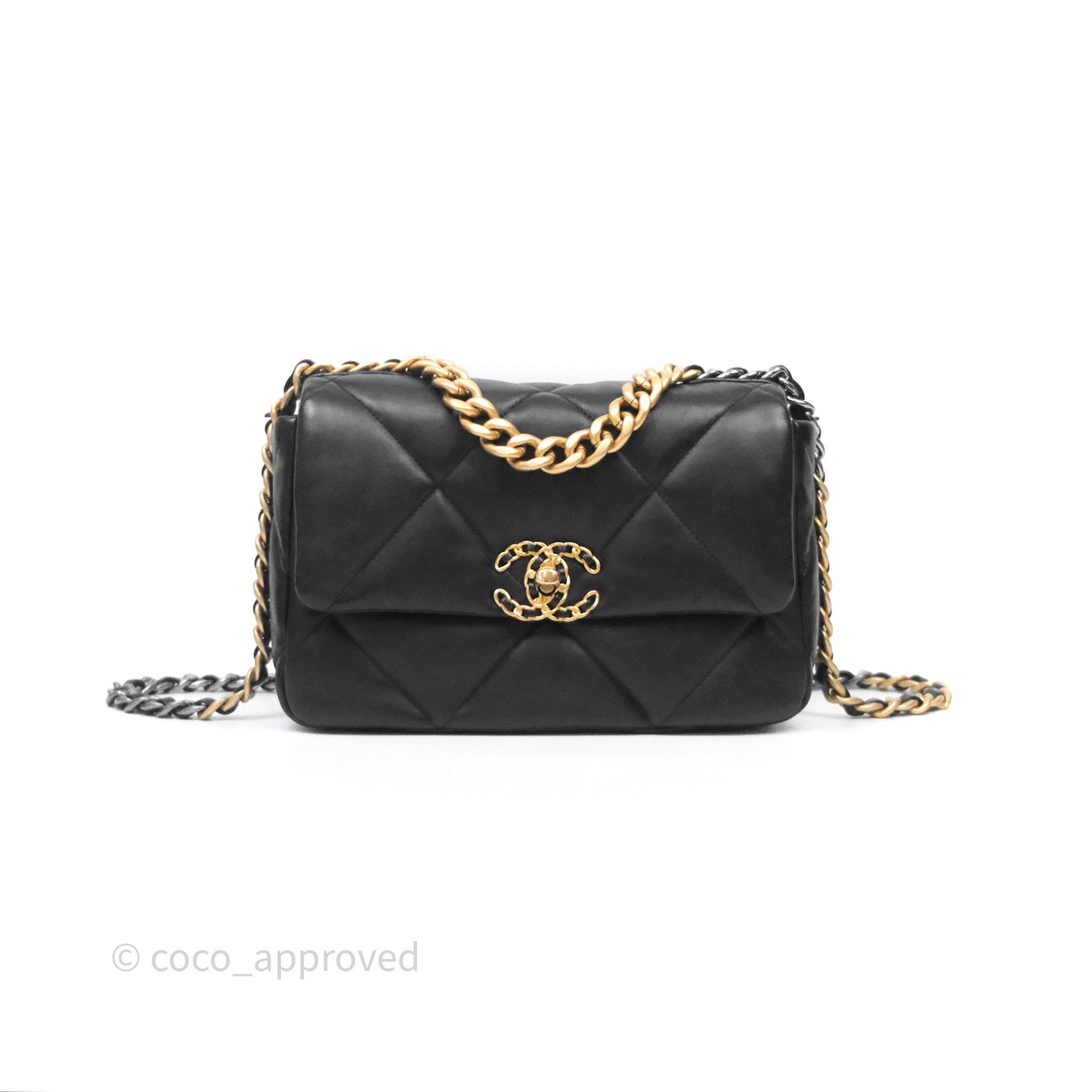 Chanel 19 Small Black Mixed Hardware