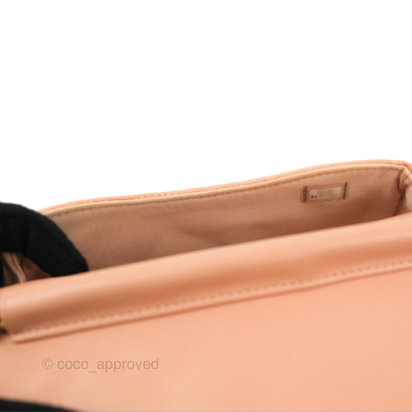 Chanel Clutch with Chain Beige Pink Calfskin Aged Gold Hardware