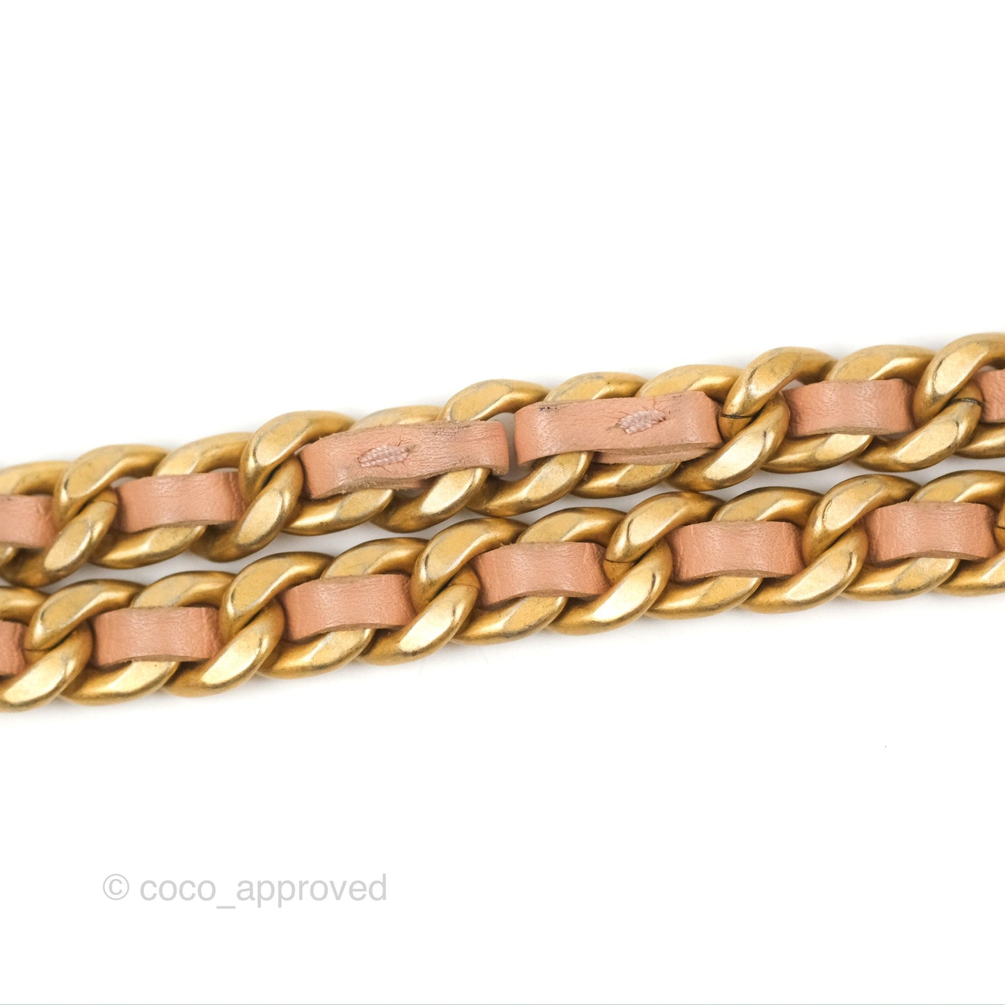 Chanel Clutch with Chain Beige Pink Calfskin Aged Gold Hardware