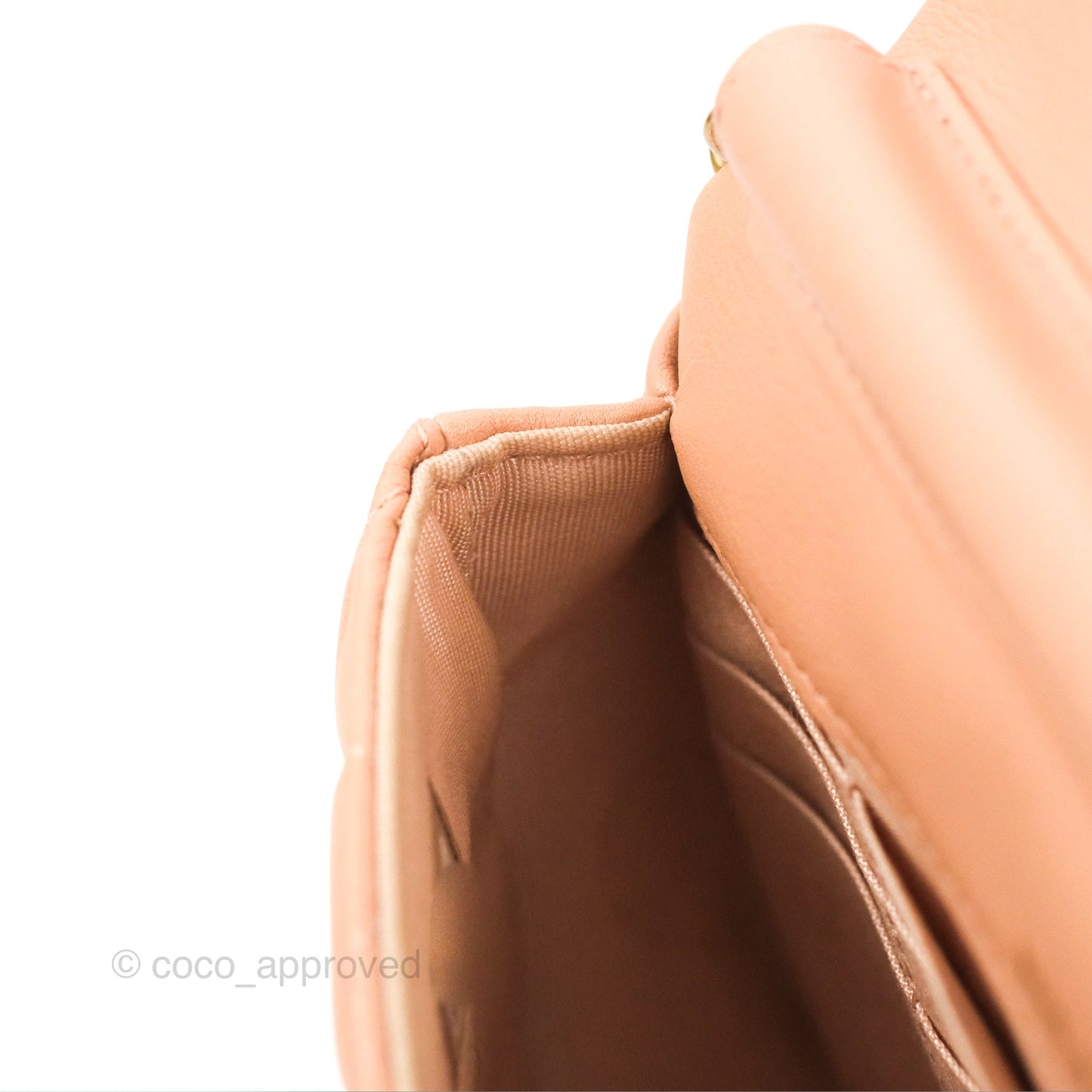 Chanel Clutch with Chain Beige Pink Calfskin Aged Gold Hardware