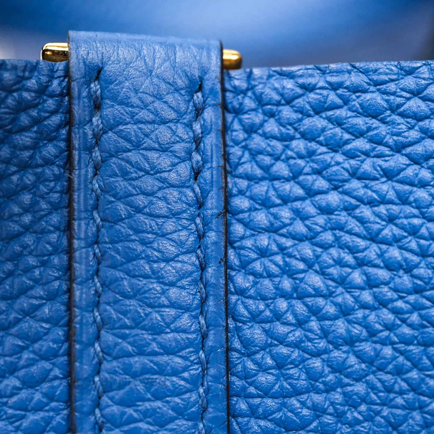 Hermès Picotin Lock 18 Taurillon Maurice 71 Bleu France Gold Hardware