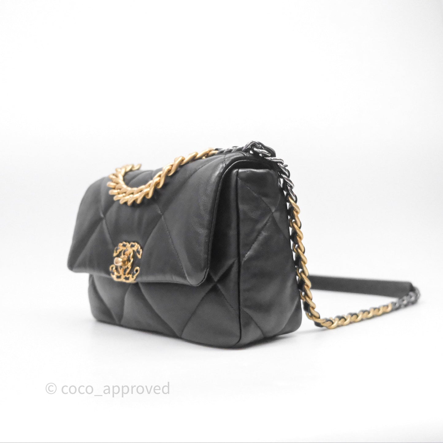 Chanel 19 Small Black Mixed Hardware