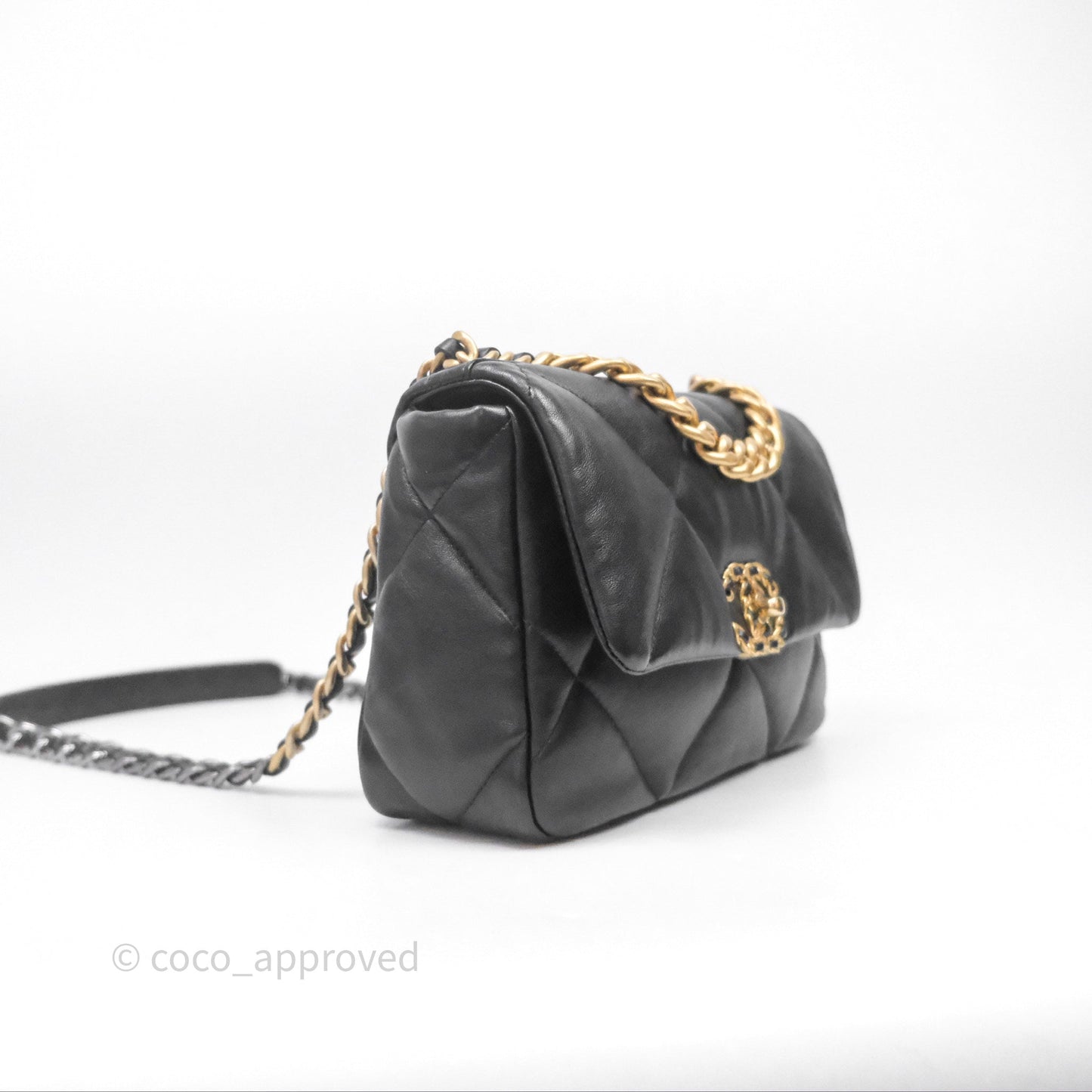 Chanel 19 Small Black Mixed Hardware