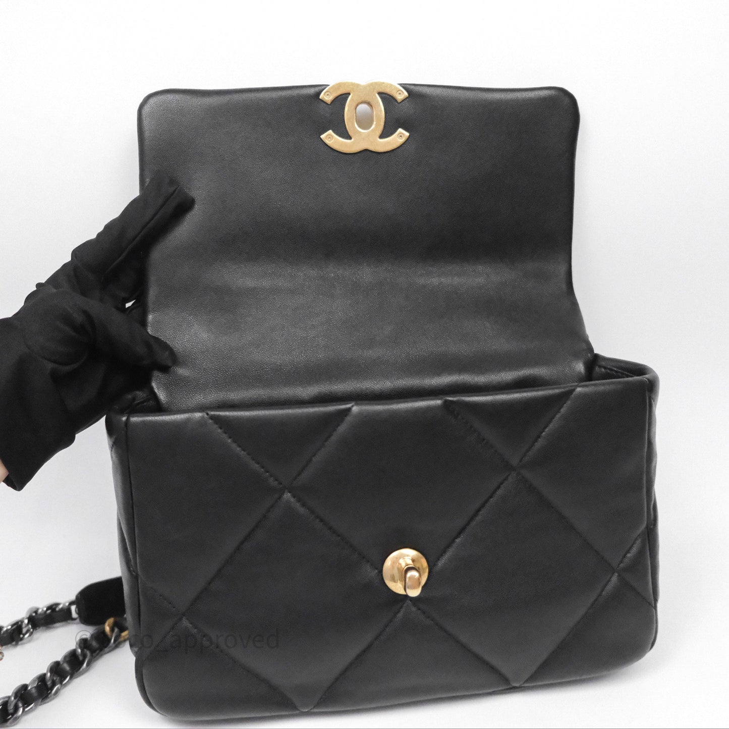 Chanel 19 Small Black Mixed Hardware