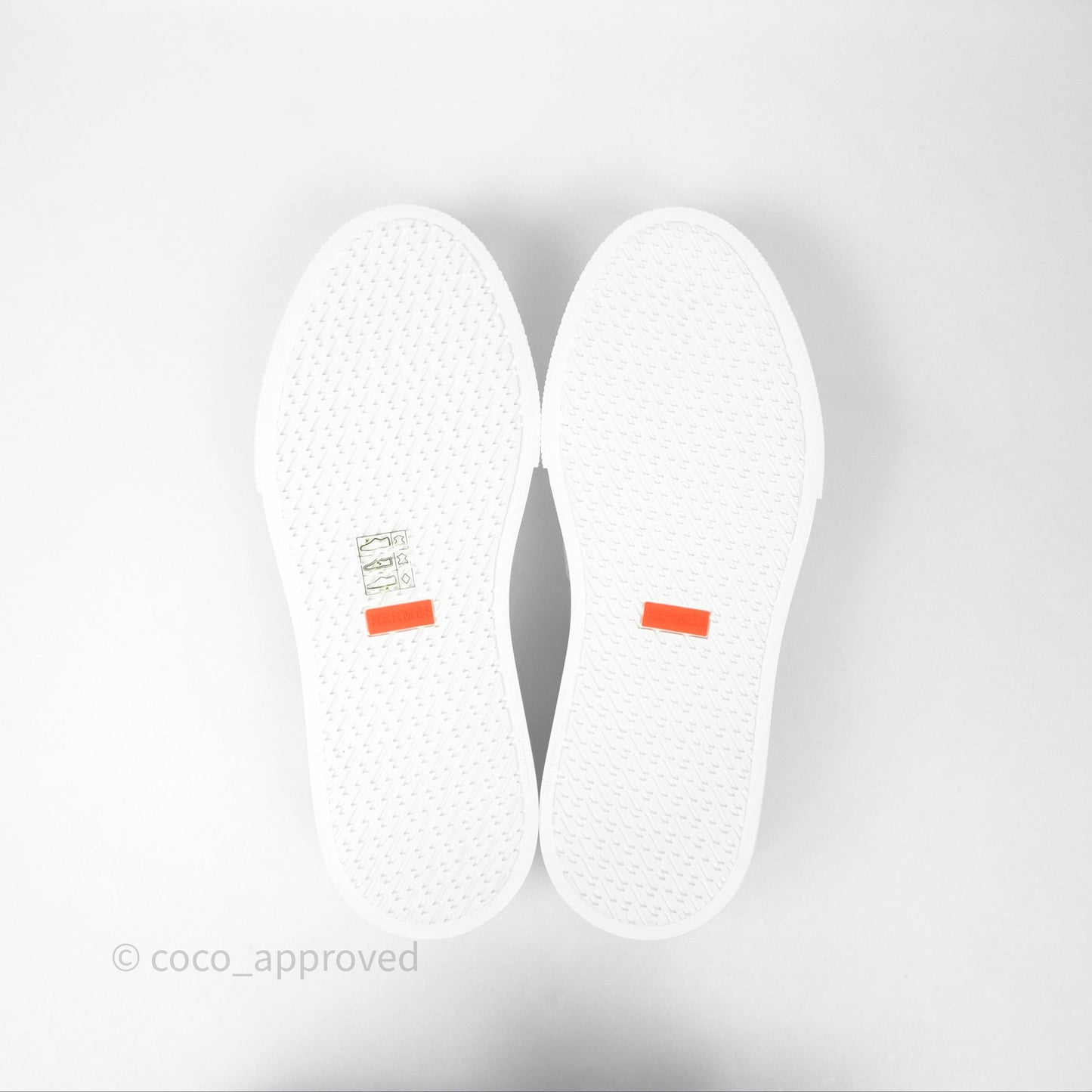 Hermes Game Slip-on Sneaker White Palladium Hardware Size 39
