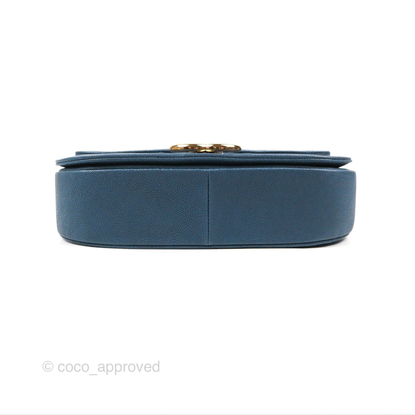 Chanel Medium CC Cuba Flap Bag Blue Caviar Silver Hardware