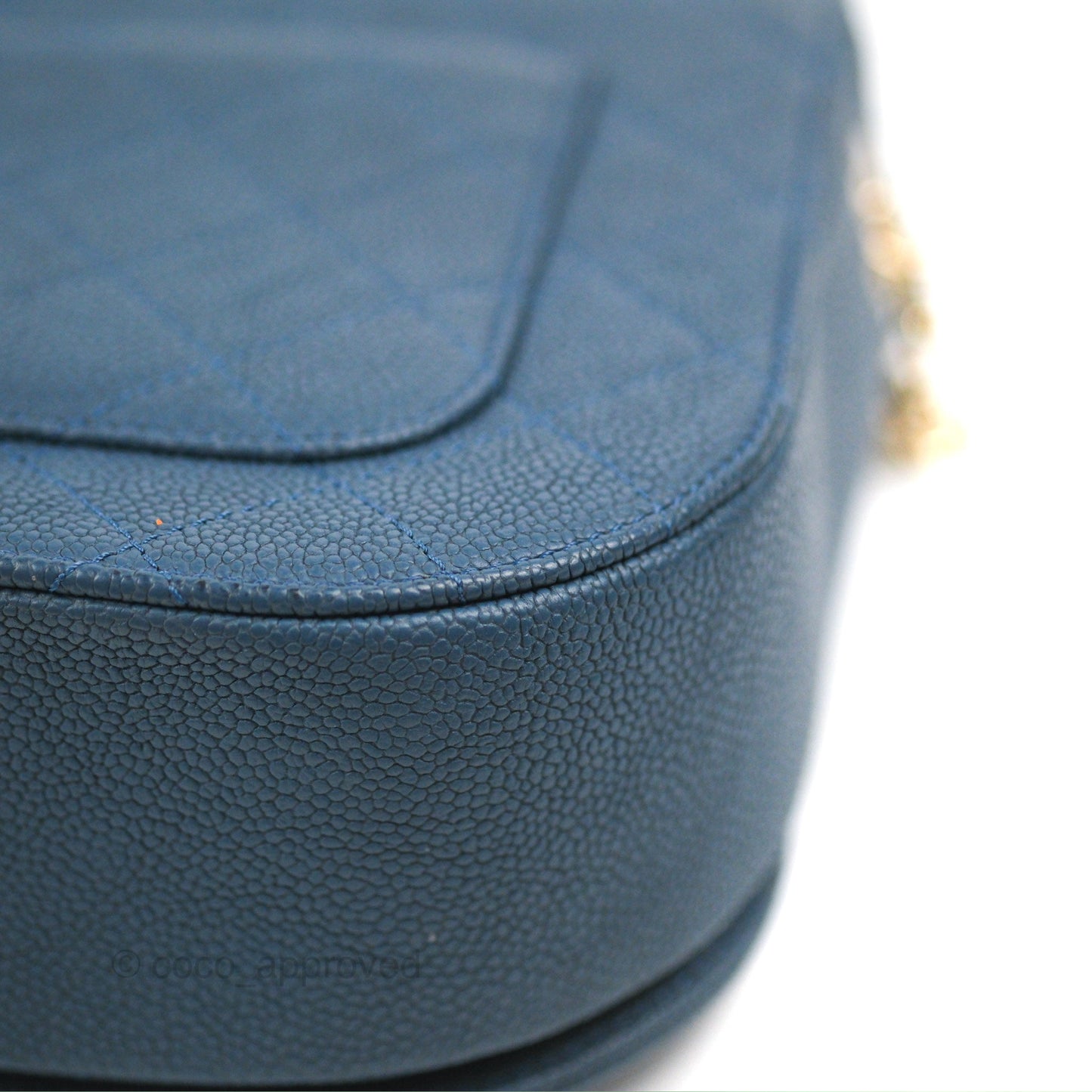 Chanel Medium CC Cuba Flap Bag Blue Caviar Silver Hardware