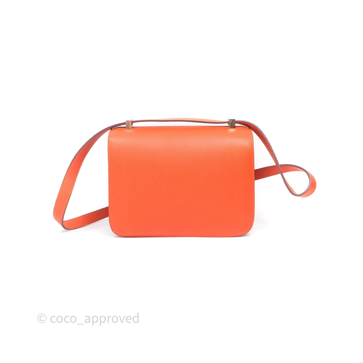 Hermès Constance 24 Orange Epsom Palladium Hardware
