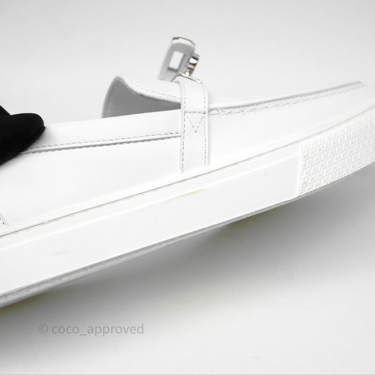Hermes Game Slip-on Sneaker White Palladium Hardware Size 39