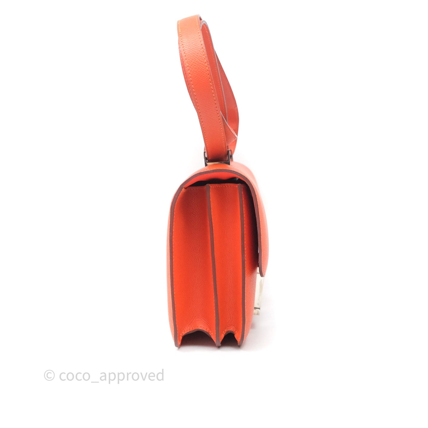 Hermès Constance 24 Orange Epsom Palladium Hardware