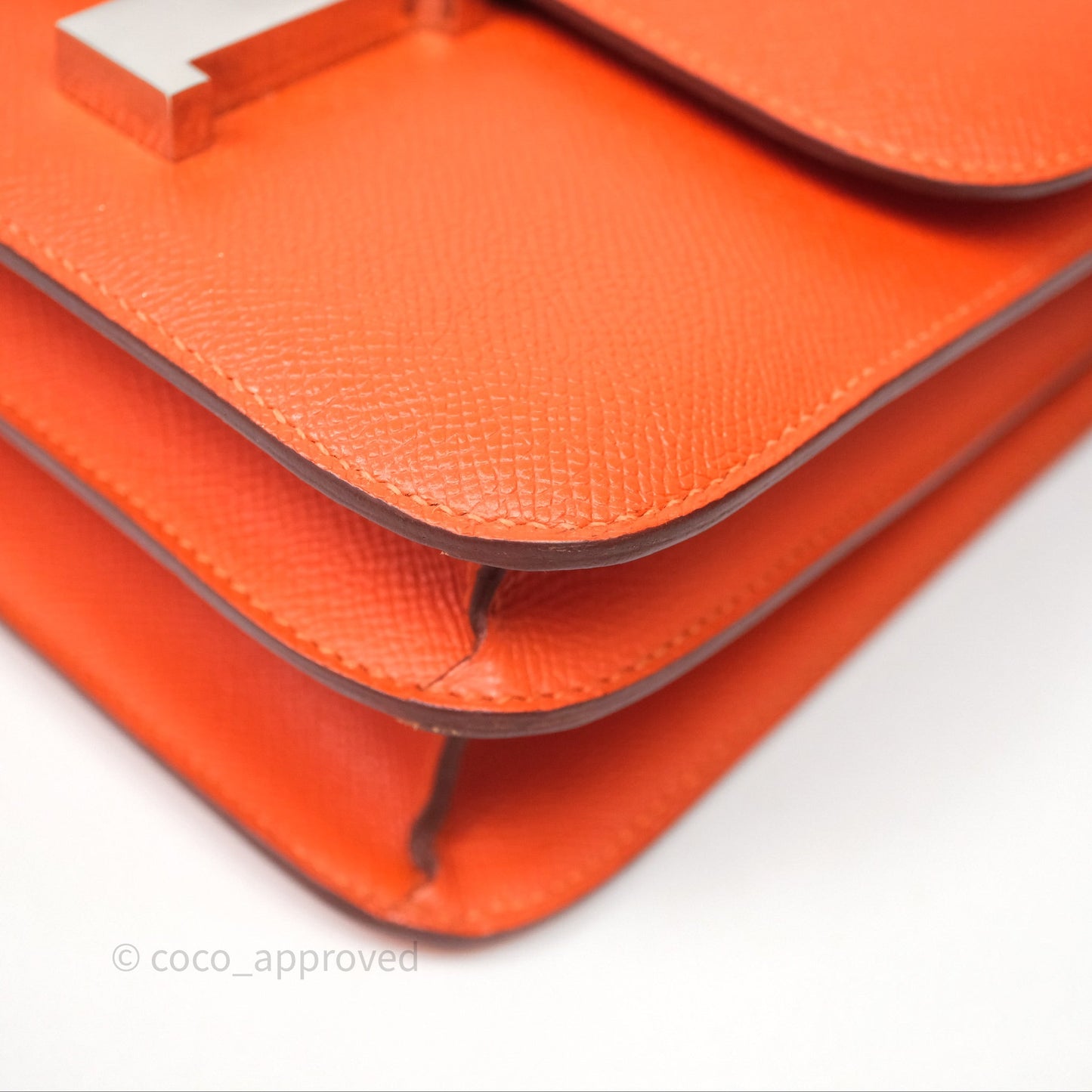 Hermès Constance 24 Orange Epsom Palladium Hardware