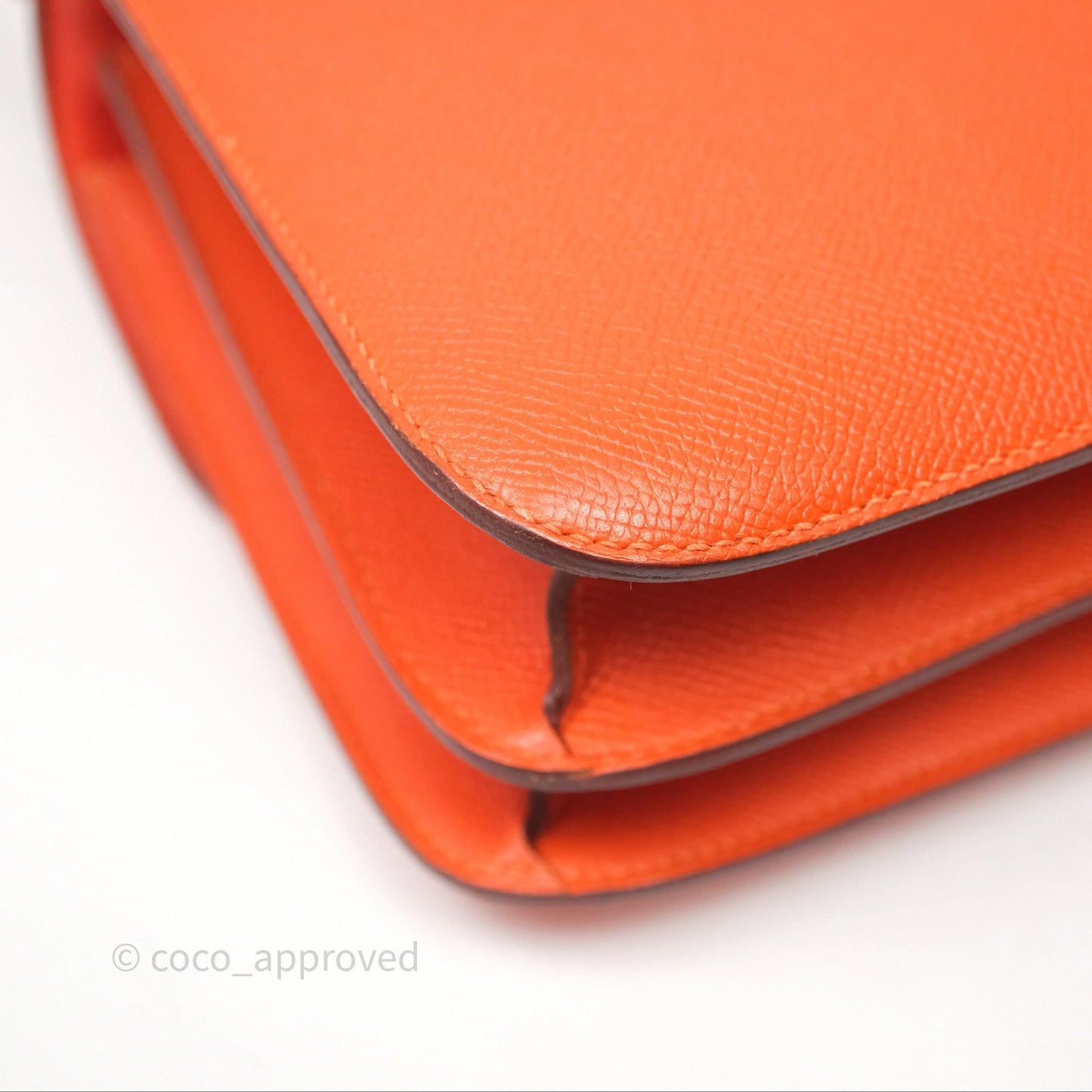 Hermès Constance 24 Orange Epsom Palladium Hardware