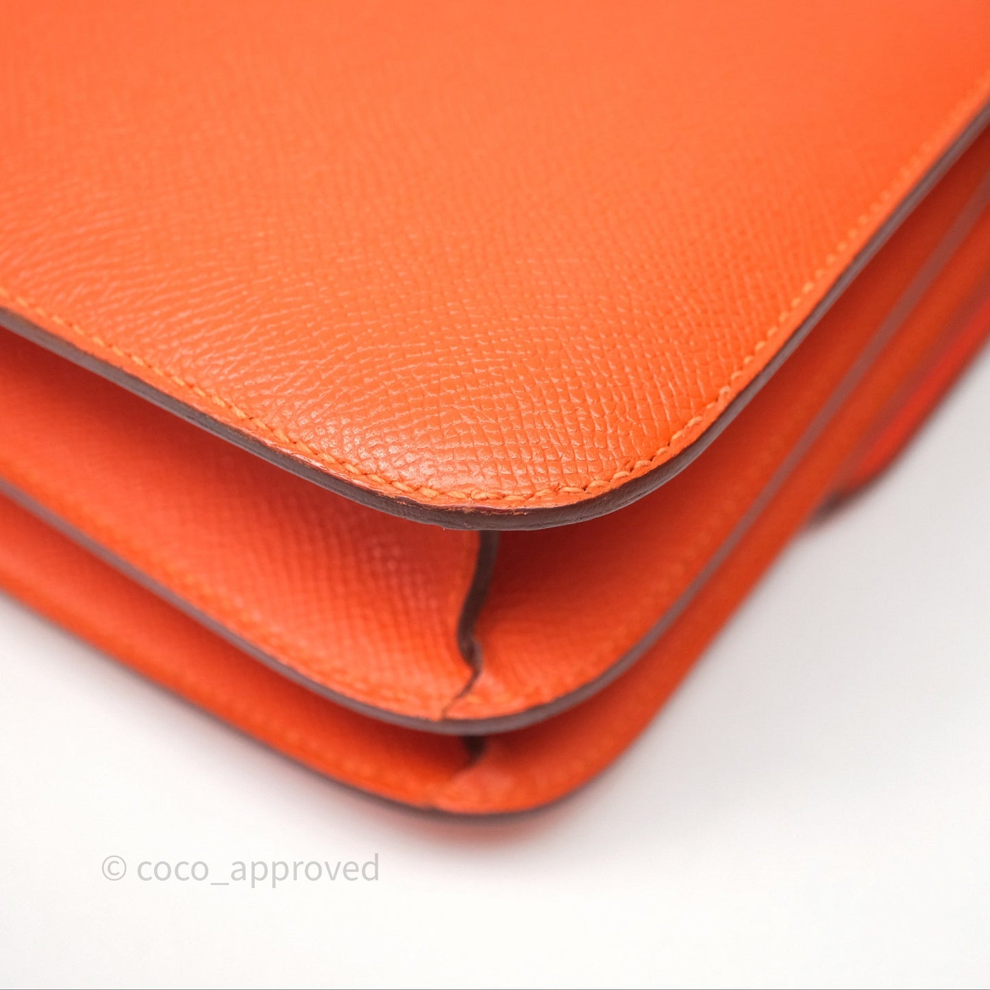 Hermès Constance 24 Orange Epsom Palladium Hardware