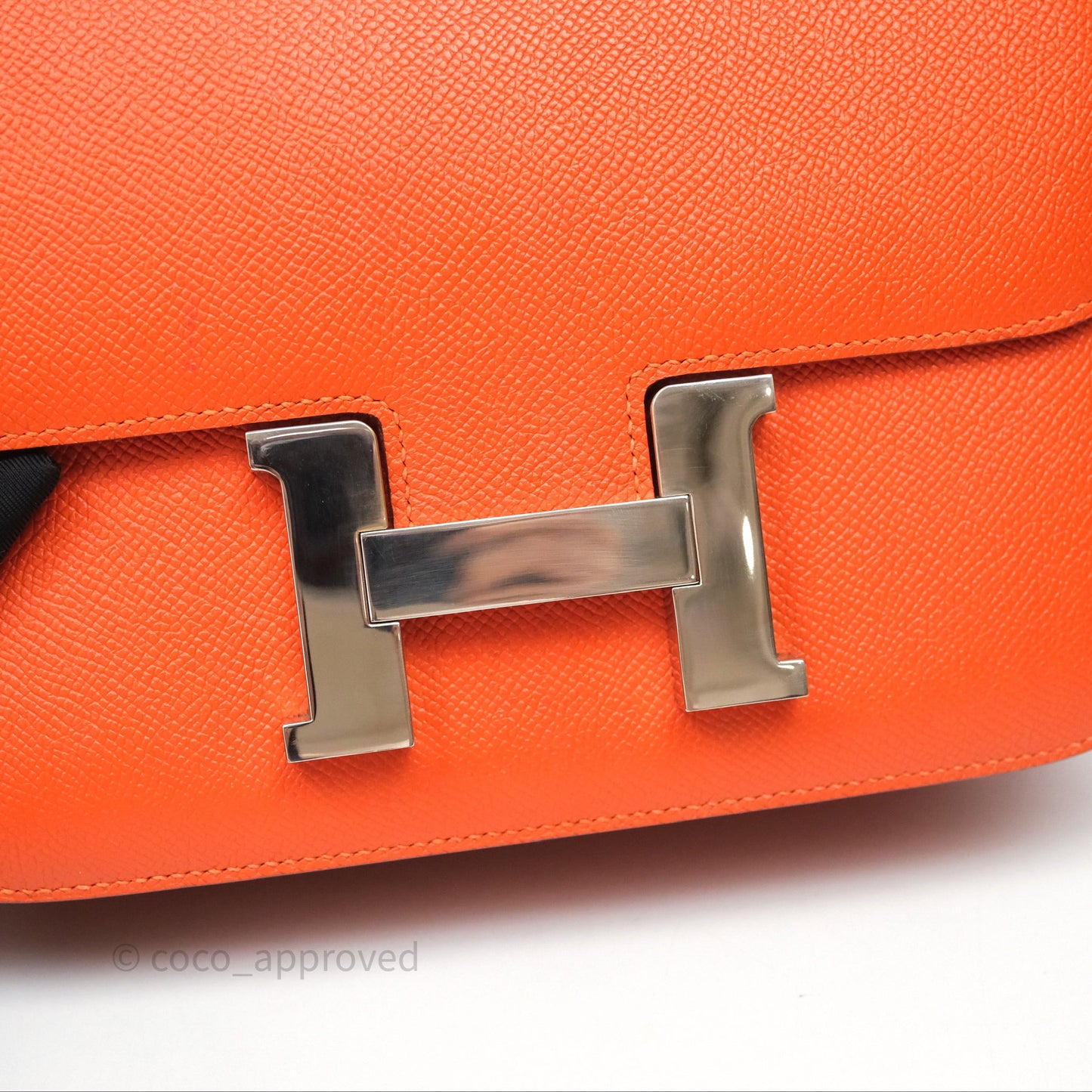 Hermès Constance 24 Orange Epsom Palladium Hardware