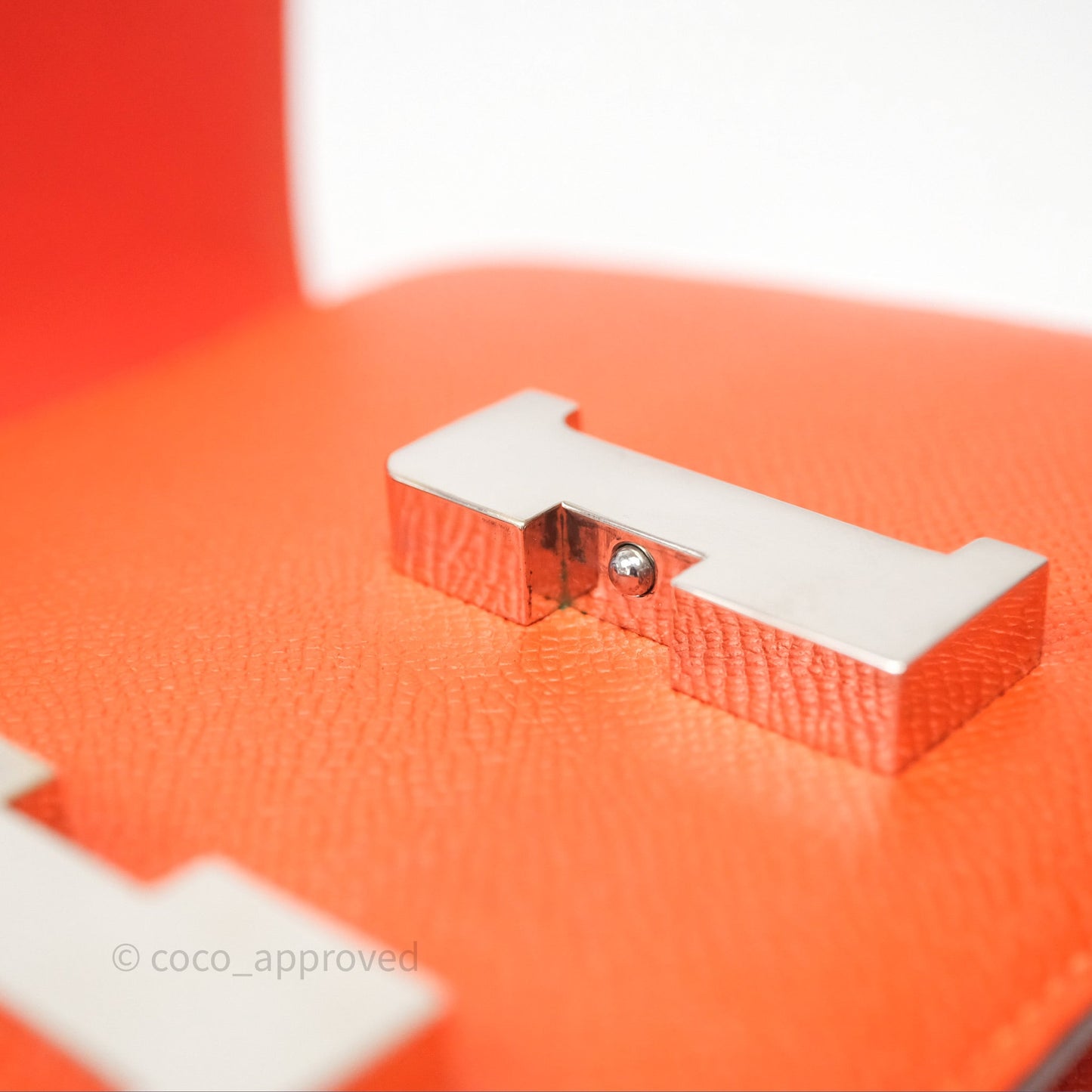 Hermès Constance 24 Orange Epsom Palladium Hardware