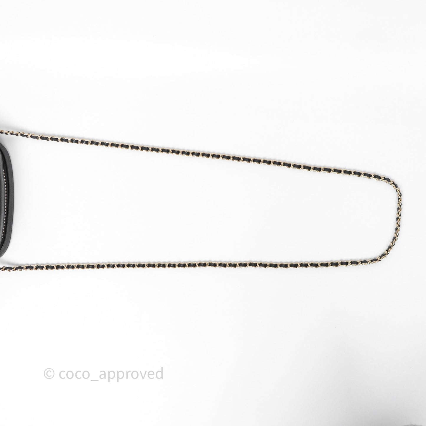 Chanel Mini Camera Bag with Chain Black Caviar Gold Hardware 24S