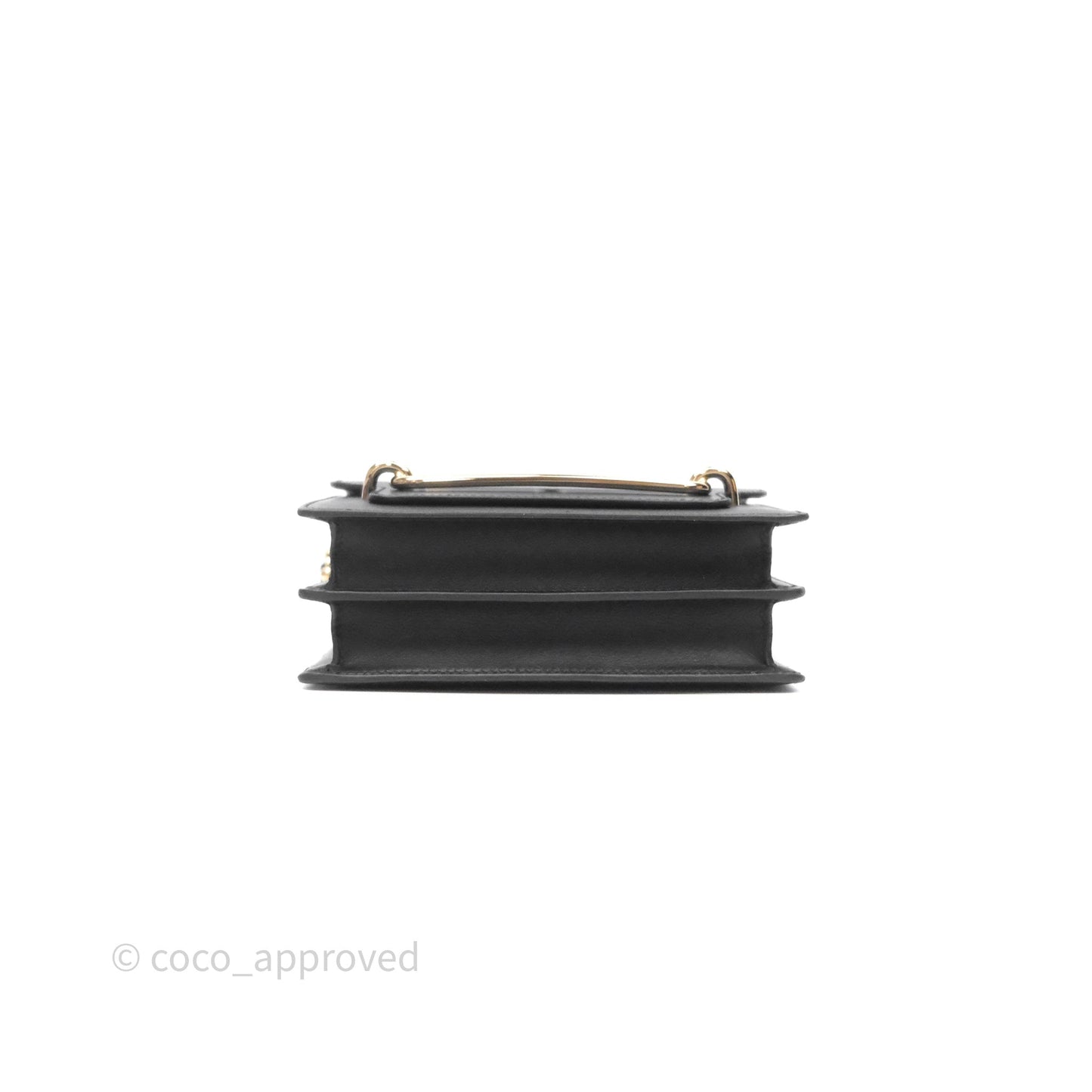 Hermès Roulis Mini 18 Black Noir 89 Gold Hardware